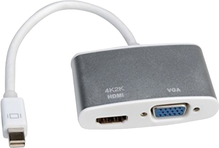 Adapter Roline mini-DisplayPort - HDMI/VGA Silver (7611990132263) - obraz 1