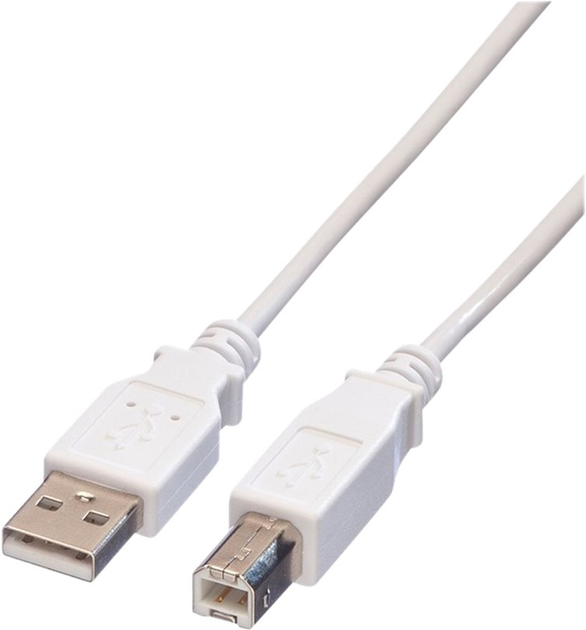 Kabel Value USB Type-A - USB Type-B 1.8 m White (11.99.8819) - obraz 1