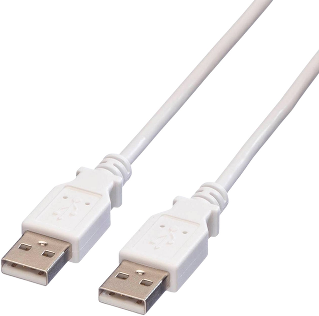 Кабель Value USB Type-A - USB Type-A 1.8 м White (11.99.8919) - зображення 1