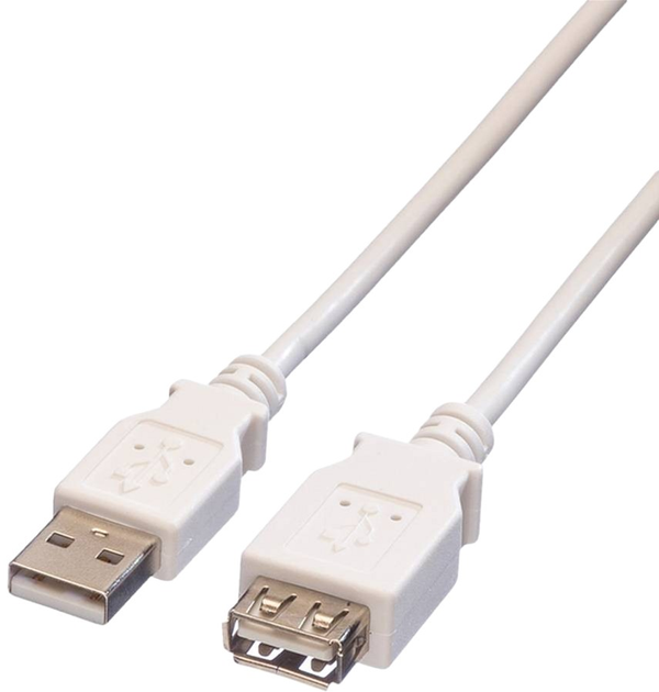 Kabel Value USB Type-A - USB Type-A 0.8 m White (11.99.8946) - obraz 1