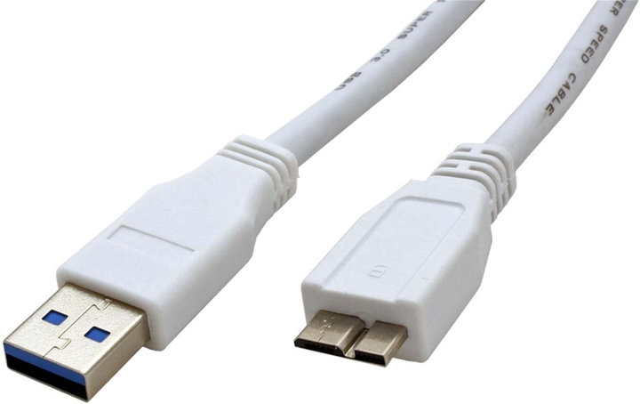 Kabel Value USB Type-A - micro-USB Type-B 0.8 m White (7611990199570) - obraz 1