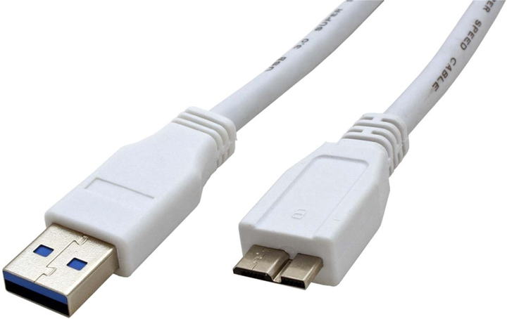 Kabel Value USB Type-A - micro-USB Type-A 1.8 m White (7611990199594) - obraz 1