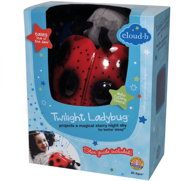 Zabawka - lampka nocna Cloud B Twilight Ladybug Czerwona (0872354007512) - obraz 1
