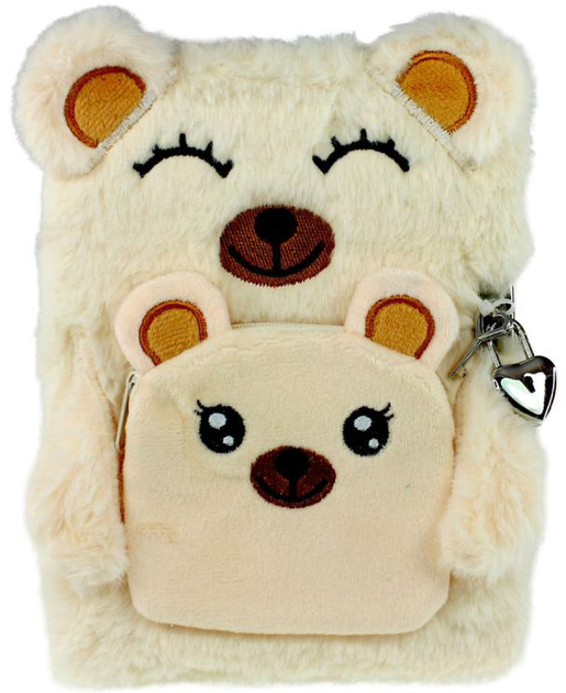 Щоденник на замку Tinka Plush Diary Teddy Bear (7073334001381) - зображення 1