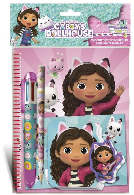 Notatnik Euromic Gabby's Dollhouse z akcesoriami (5701359809300) - obraz 1