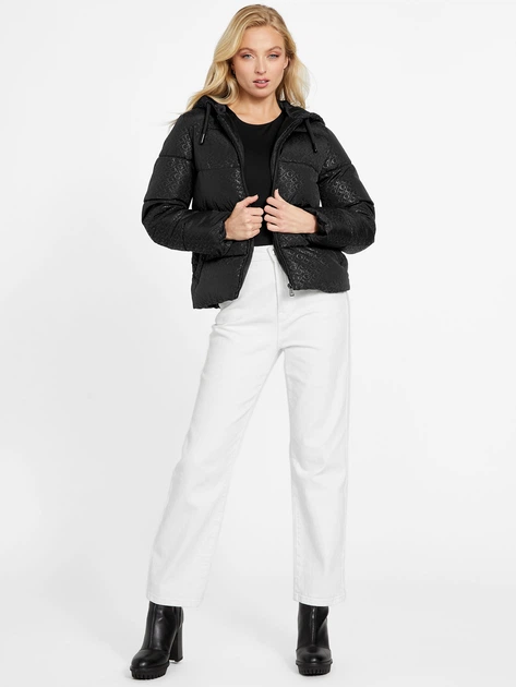Kurtka puchowa damska Guess Q3OL07WEZT2-JBLK XS Czarna (7621701328687) - obraz 3
