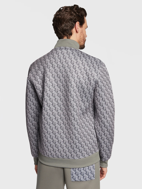 Bluza męska rozpinana streetwear z kołnierzykiem Guess Z3RQ22JR06W-P7EG L Szara (7621701003980) - obraz 2