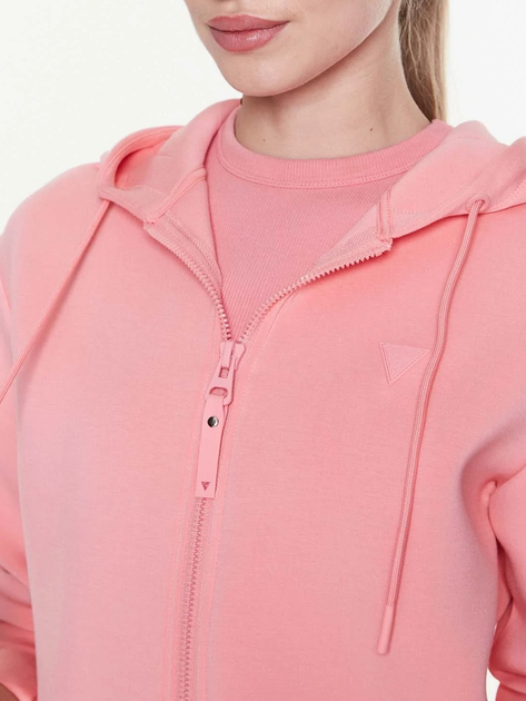Спортивна кофта жіноча Guess V3RQ11K7UW2 XS Коралова (7621701502162) - зображення 3