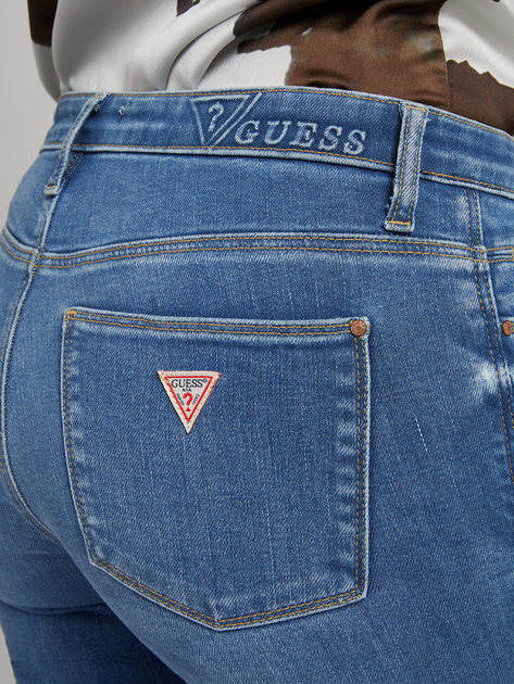 Jeansy slim fit damskie Guess W2RA58D4KJ1 27-32 Granatowe (7628067358501) - obraz 4