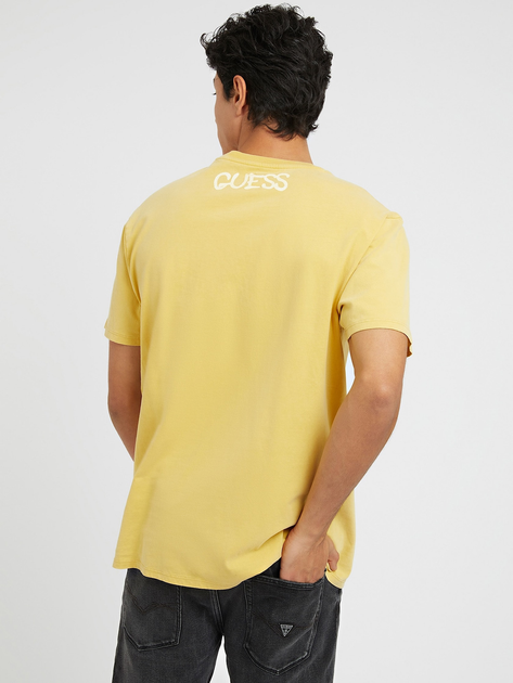 Koszulka męska Guess M3RI1UKBDL0-F238 XL Żółta (7621701061935) - obraz 2