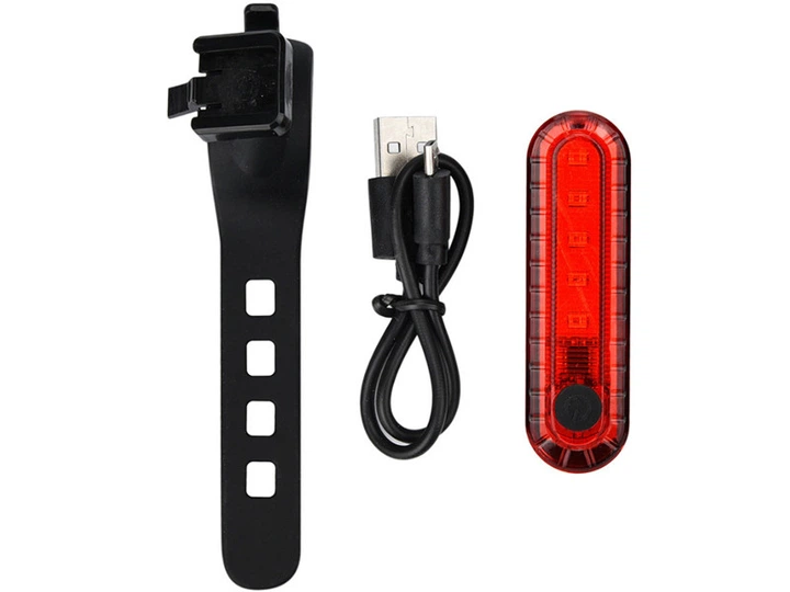 Задній стоп USB 50 Lumens для велосипеда + usb-шнур Feel Fit - зображення 10