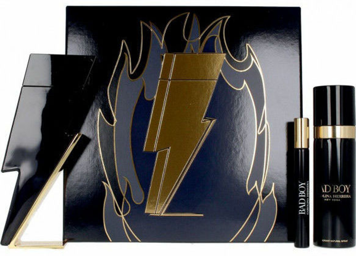 Zestaw męski Carolina Herrera Bad Boy Woda toaletowa 100 ml + Miniaturka 10 ml + Dezodorant 100 ml (8411061064627) - obraz 1