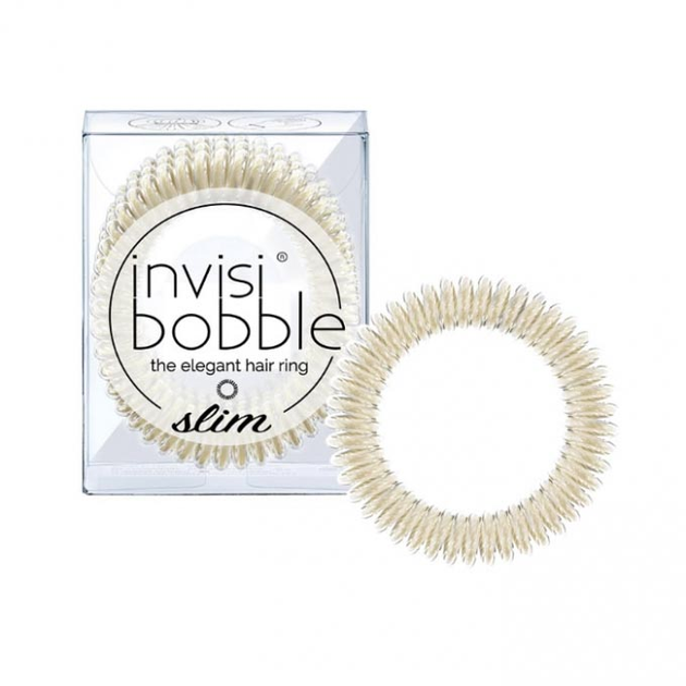 Opaska do włosów Invisibobble Slim Stay Gold 3 szt (4260285383151) - obraz 1