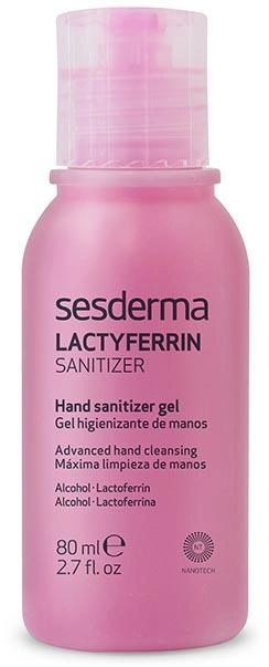 Антисептичний гель для рук LactyFerrin Sanitiser Hand Sanitising Gel 80 мл (8429979462299) - зображення 1