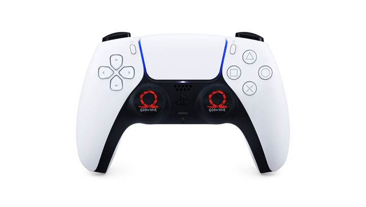 Накладки на Стики 2шт RMC God War PlayStation 5 4 3 2 1 Xbox Series One 360 Switch 2 Black - изображение 2