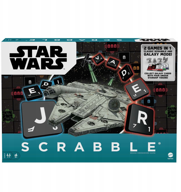 Настільна гра Mattel Scrabble Star Wars (194735082704) - зображення 1