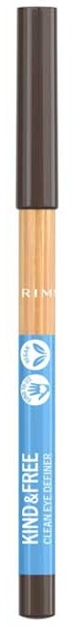 Kredka do oczu Rimmel London Kind & Free Clean Eye Definer 002 Pecan brązowa 1.1 g (3616303996048) - obraz 1