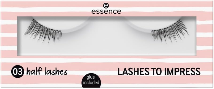 Sztuczne rzęsy Essence Cosmetics Lashes to Impress czarne 03 Half Lashes 1 para (4250947543061) - obraz 1