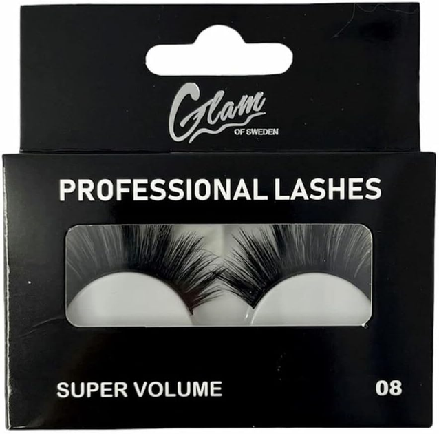 Sztuczne rzęsy Glam Of Sweden Professional Lashes Super Volume 08 Czarne 1 para (7332842804106) - obraz 1