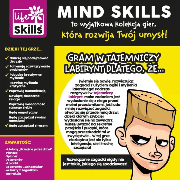 Настільна гра Lisciani Mind Skills Таємничий лабіринт (8008324094301) - зображення 3