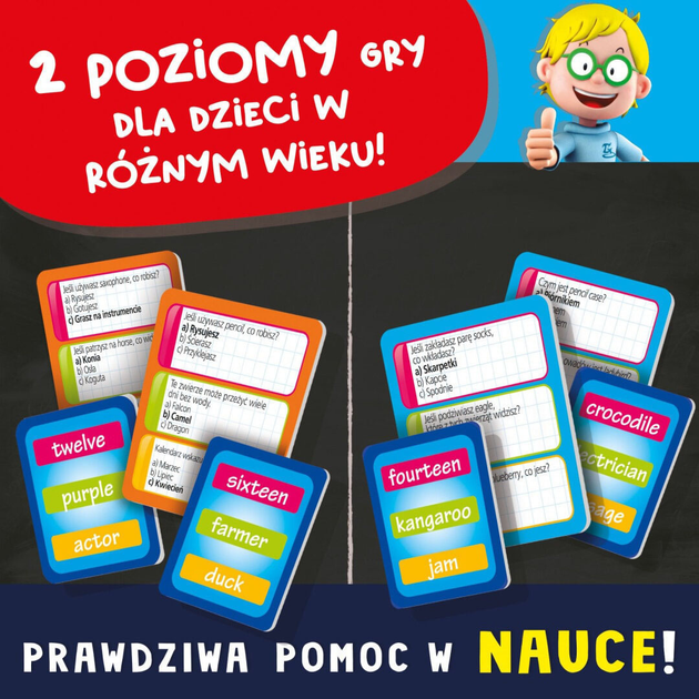Gra planszowa Lisciani Mały Geniusz Quiz język angielski (8008324101979) - obraz 3