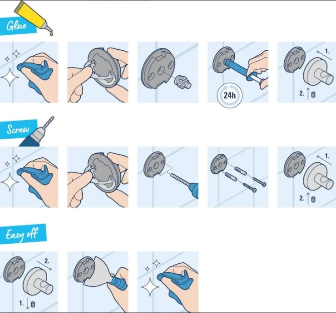 Полотенцедержатель GROHE QuickFix Start 41197000 - изображение 3