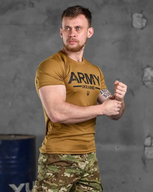 Тактична чоловіча футболка ARMY потовідвідна XL койот (85516) - зображення 2