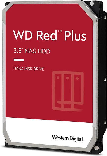Жорсткий диск WD 4TB 3.5' 5400 256MB SATA Red Plus NAS (WD40EFPX) - Фото 2 Жорсткий диск WD 4TB 3.5' 5400 256MB SATA Red Plus NAS (WD40EFPX) - зображення 2