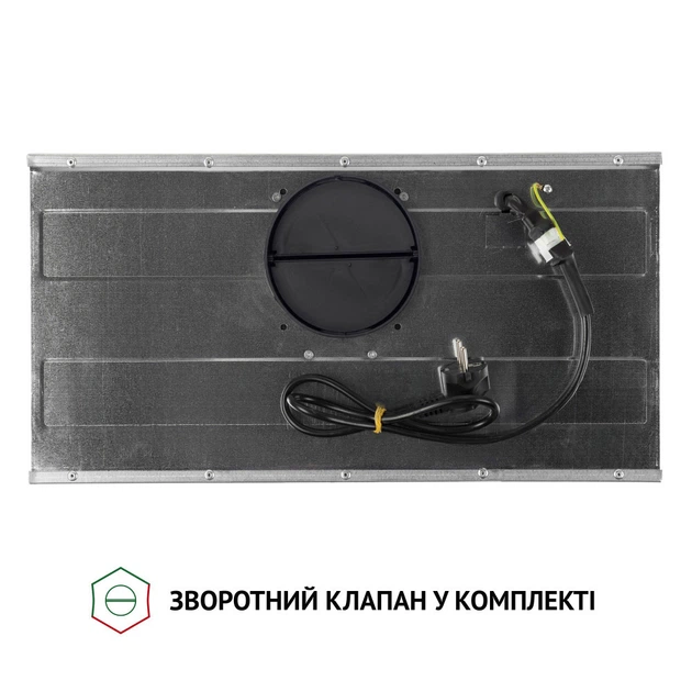 Черная стеклянная сенсорная встраиваемая в шкаф вытяжка для кухни Perfelli BIS 5684 BL 1000 LED, с пультом ДУ - изображение 8