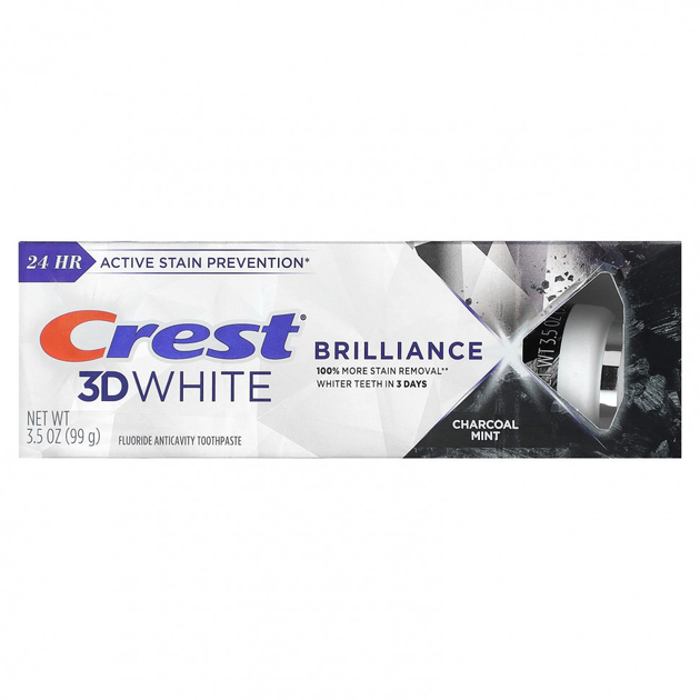 Зубна паста Crest 3D White Brilliance Charcoal Mint Toothpaste 99гр (030772053782) - зображення 2