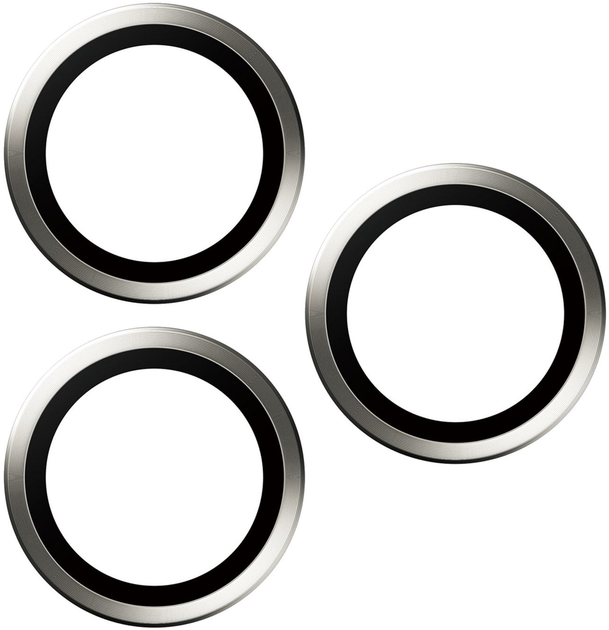 Szkło hartowane PanzerGlass Hoops Camera Lens Protector do Apple iPhone 15 Pro / 15 Pro Max White Titanium (5711724011979) - obraz 3