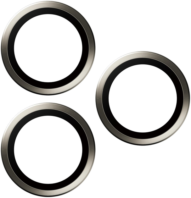 Szkło hartowane PanzerGlass Hoops Camera Lens Protector do Apple iPhone 15 Pro / 15 Pro Max Natural Titanium (5711724011986) - obraz 3