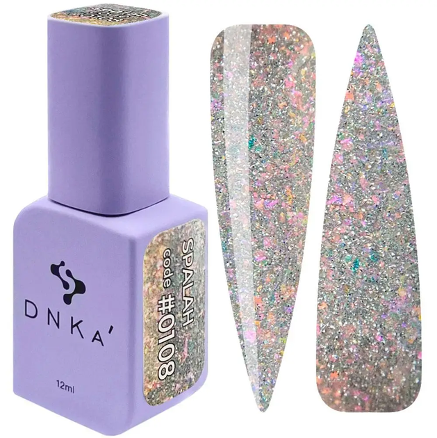 Гель-лак DNKa Color Spalah 0108 темно-серый с шимером 12 мл - Фото 1 Гель-лак DNKa Color Spalah 0108 темно-серый с шимером 12 мл - изображение 1