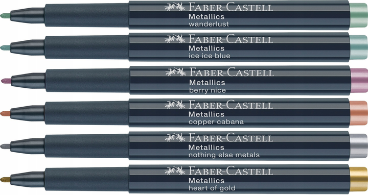 Zestaw markerów Faber Castell Metalic 6 szt (4005401607069) - obraz 2