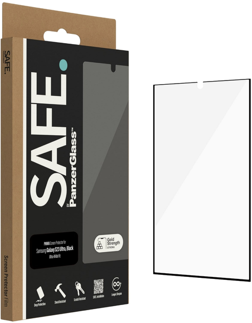Szkło hartowane PanzerGlass Safe Screen Protector do Samsung Galaxy S23 Ultra Ultra-Wide Fit w. EasyAligner (SAFE95319) - obraz 2