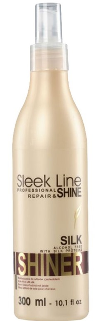 Nabłyszczacz do włosów Stapiz Sleek Line Repair Shine Shiner z jedwabiem 300 ml (5904277710554) - obraz 1