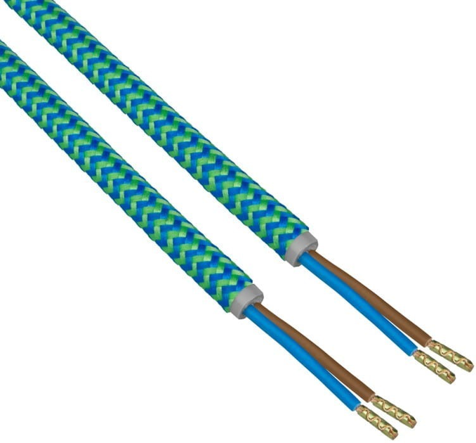 Електричний кабель в оплітці DPM 1.8 м бірюзово-морський (DIC0618) - зображення 1