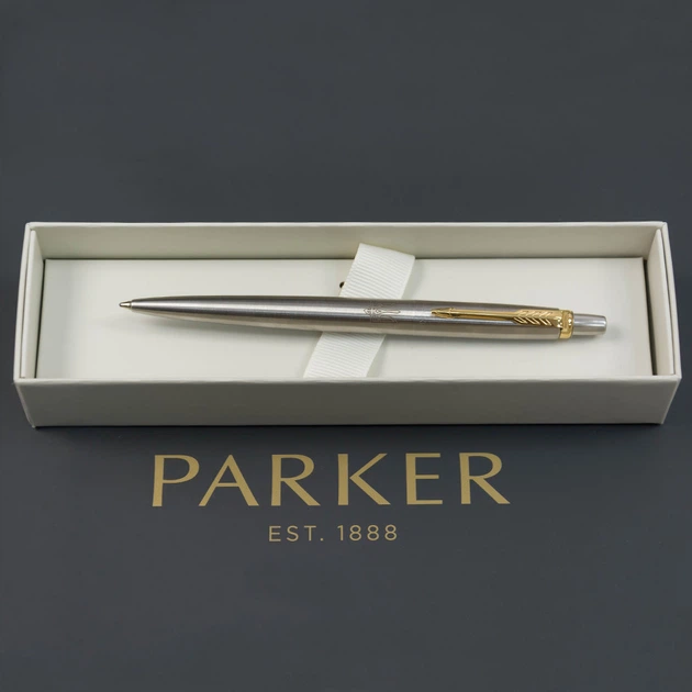 Ручка кулькова Parker JOTTER 17 UKRAINE SS GT BP Тризуб прозорий (16032_T010b) - зображення 4