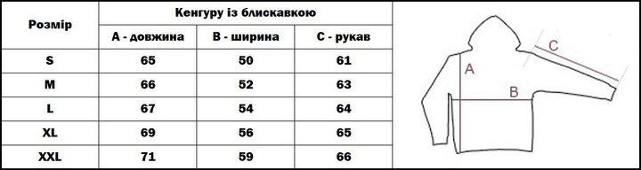 Толстовка Череп с тризубом с капюшоном на молнии (Кенгуру патриотическа Punisher) черная, Размер M (N0685) - изображение 3