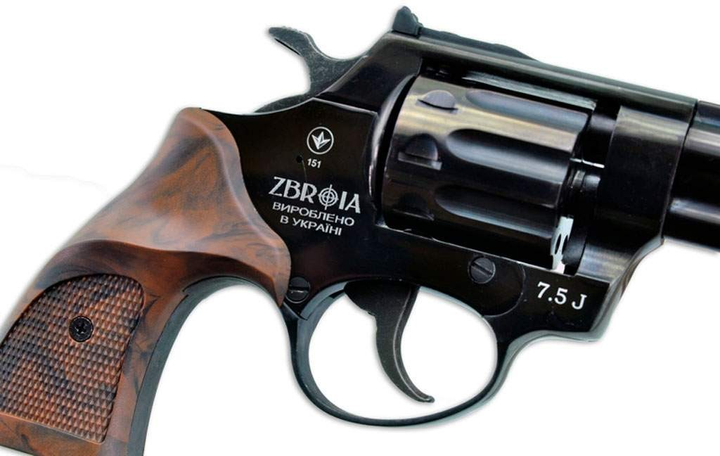 Револьвер флобера ZBROIA PROFI-3" + 200 Sellier & Bellot (чорний / Pocket) - зображення 2