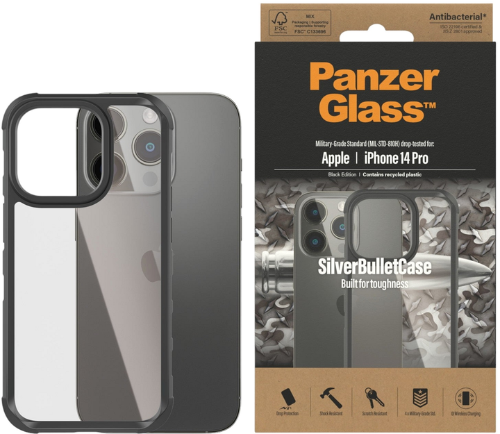 Чохол PanzerGlass SilverBullet Case для Apple iPhone 14 Pro (5711724004223) - зображення 2