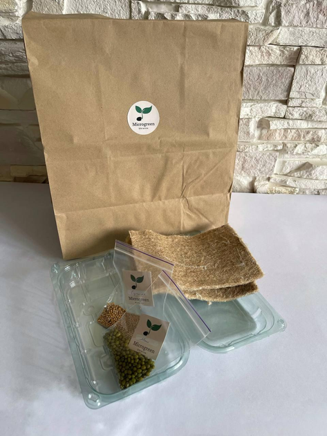 Набор для выращивания микрозелени Microgreen Ukraine на 2 урожая – фото ...