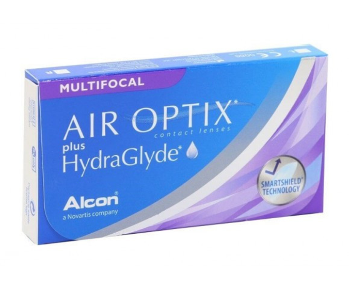 Air Optix plus HydraGlyde MultiFocal 3 шт. Контактные линзы 1 месяц Аир ...