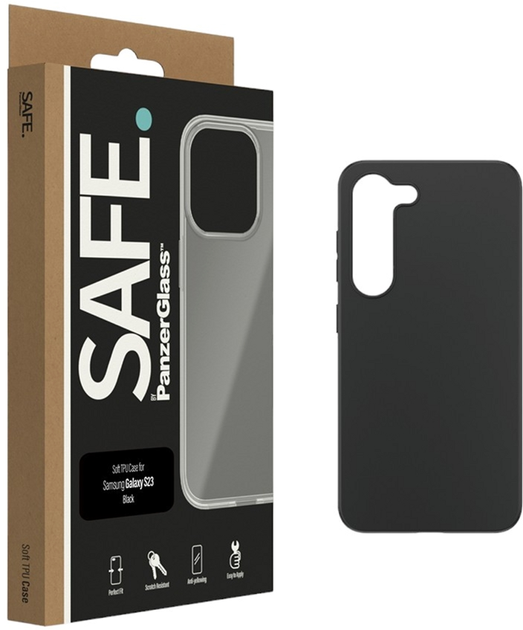 Etui PanzerGlass Safe Case do Samsung Galaxy S23 Black (SAFE95455) - obraz 2