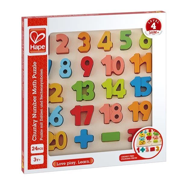 Деревянный пазл Hape Цифры (E1550) - изображение 3
