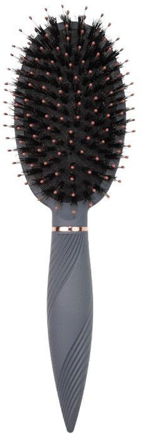 Szczotka Donegal Leedi owalna do włosów mix włosia Szara (5907549212695) - obraz 1