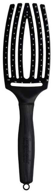 Szczotka Olivia Garden Finger Brush do włosów Czarna Medium (5414343013934) - obraz 1