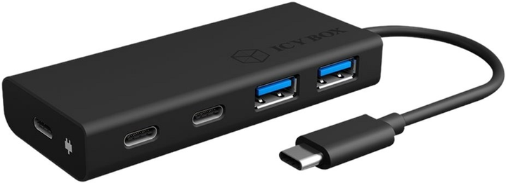 Hub USB ICY BOX USB-C to 2 x USB-A, 3 x USB-C Black (IB-HUB1426-CPD) - obraz 2