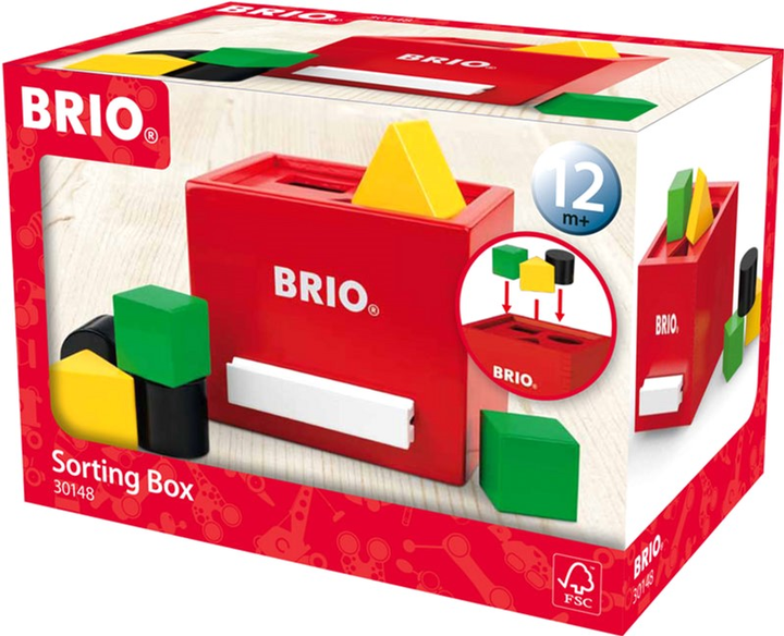 Sorter Brio Classic Box Czerwony (7312350301489) - obraz 1