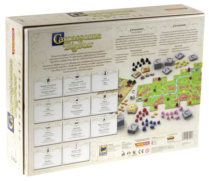 Gra planszowa z dodatkami Bard Carcassonne Big Box (7350065323402) - obraz 2